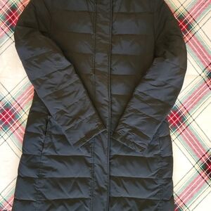 Talbots Petite Women’s BLACK Reversible Down Filled Coat Size Pet Medium,Warm
